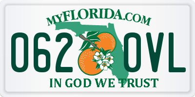 FL license plate 0620VL