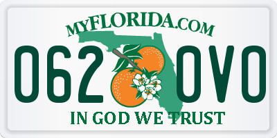 FL license plate 0620VO