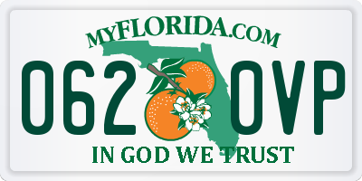 FL license plate 0620VP