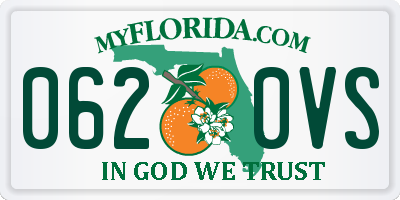 FL license plate 0620VS