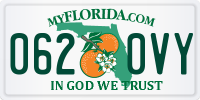 FL license plate 0620VY