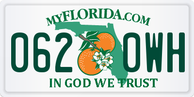 FL license plate 0620WH