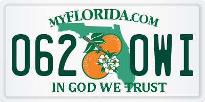 FL license plate 0620WI