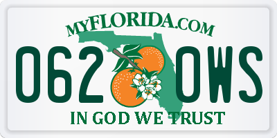 FL license plate 0620WS