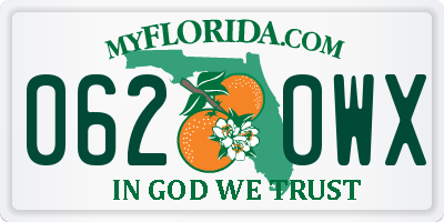 FL license plate 0620WX