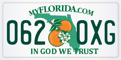 FL license plate 0620XG