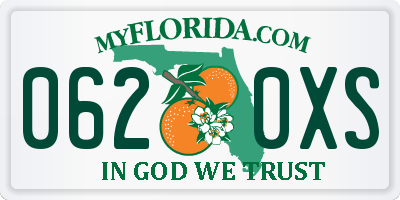 FL license plate 0620XS