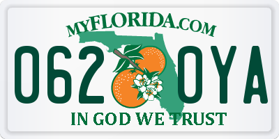 FL license plate 0620YA