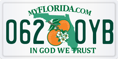 FL license plate 0620YB
