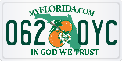 FL license plate 0620YC