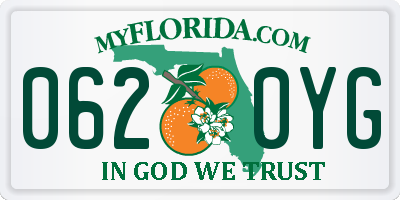 FL license plate 0620YG
