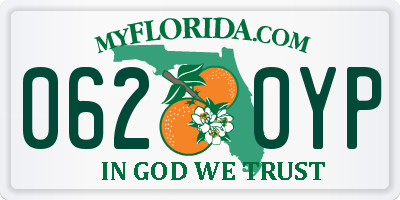 FL license plate 0620YP