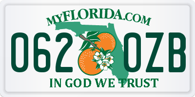 FL license plate 0620ZB