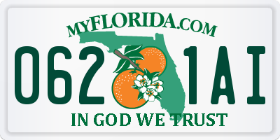 FL license plate 0621AI
