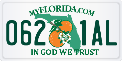 FL license plate 0621AL