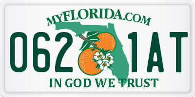FL license plate 0621AT