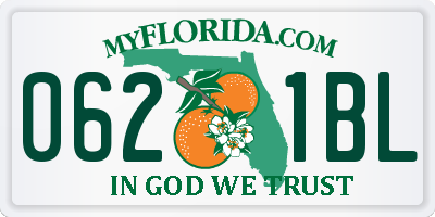 FL license plate 0621BL