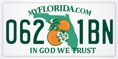 FL license plate 0621BN