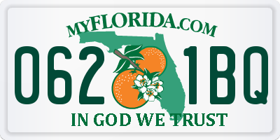 FL license plate 0621BQ