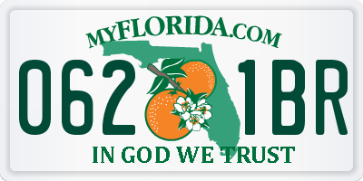 FL license plate 0621BR