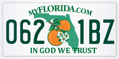 FL license plate 0621BZ