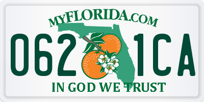 FL license plate 0621CA