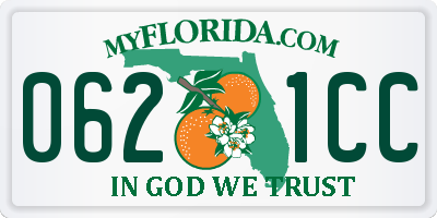 FL license plate 0621CC