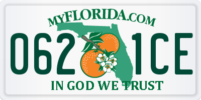 FL license plate 0621CE
