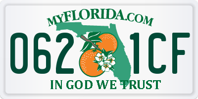 FL license plate 0621CF