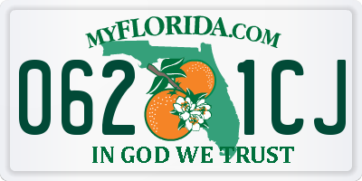 FL license plate 0621CJ