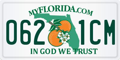 FL license plate 0621CM