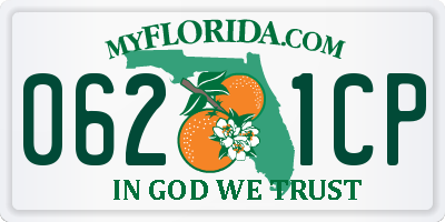 FL license plate 0621CP
