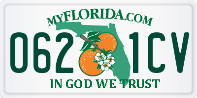 FL license plate 0621CV