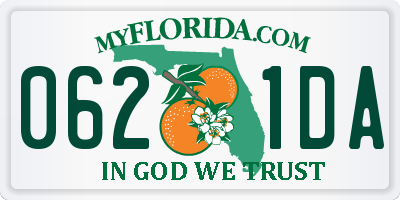 FL license plate 0621DA