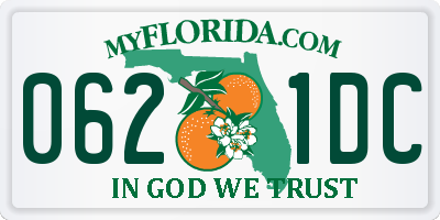 FL license plate 0621DC