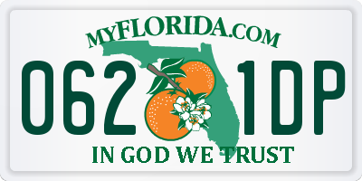 FL license plate 0621DP