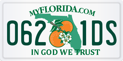 FL license plate 0621DS