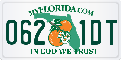 FL license plate 0621DT