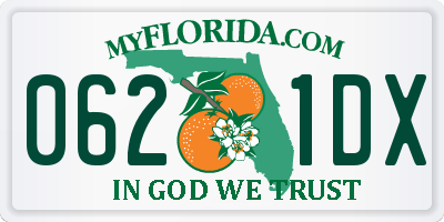 FL license plate 0621DX