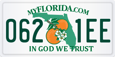 FL license plate 0621EE