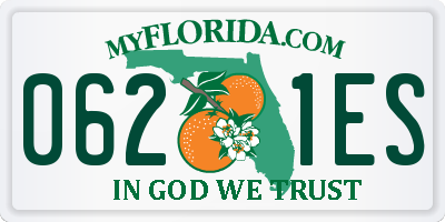 FL license plate 0621ES