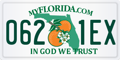 FL license plate 0621EX