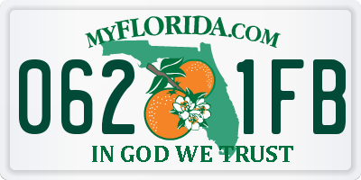FL license plate 0621FB