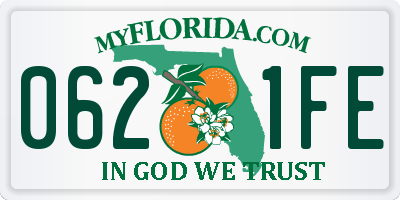 FL license plate 0621FE