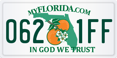 FL license plate 0621FF
