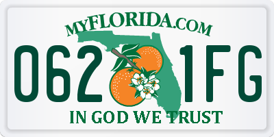 FL license plate 0621FG