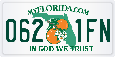 FL license plate 0621FN