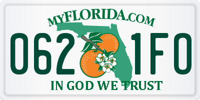 FL license plate 0621FO