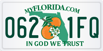 FL license plate 0621FQ