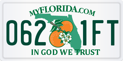 FL license plate 0621FT